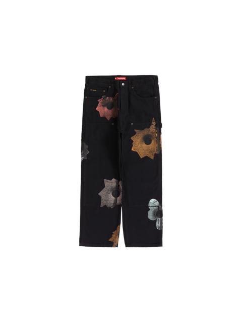 Supreme Nate Lowman Double Knee Painter Pant Black