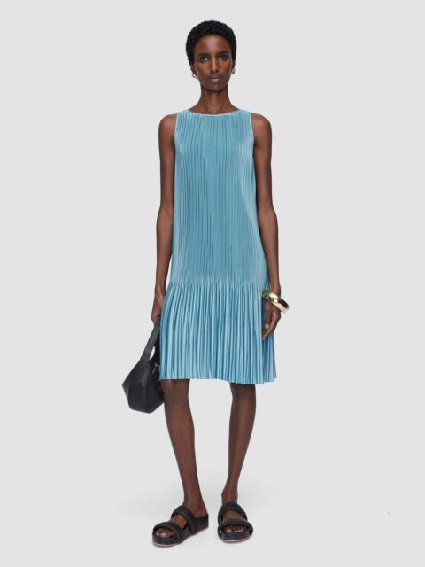 Rida Pleated Satin Dress