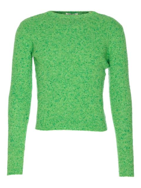 crew-neck long-sleeved sweater