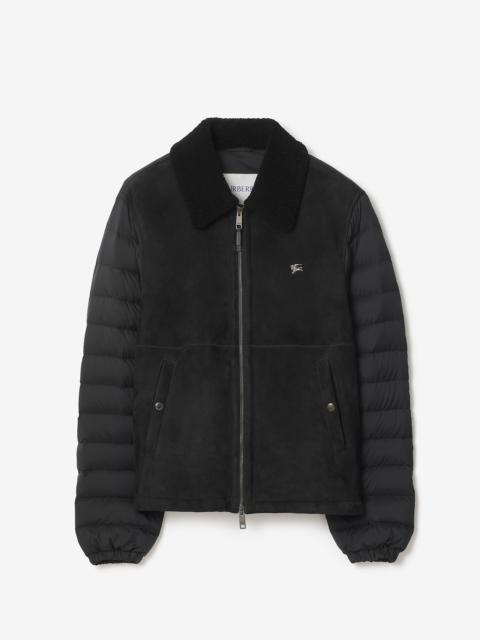 Shearling Nylon Puffer Jacket
