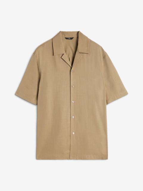 Lyocell Camp Shirt in Taupe