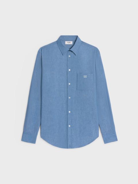 loose shirt in chambray cotton
