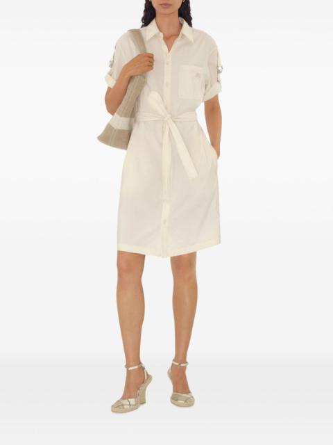 EKD-embroidered shirt dress