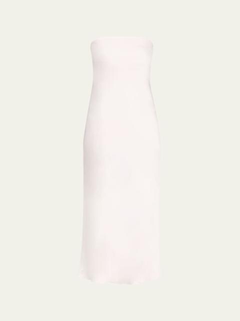 Shauna Strapless Cowl-Back Midi Dress