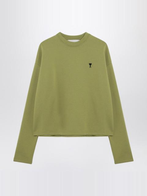 Ami Paris Ami De Coeur Matcha Green Sweatshirt Women