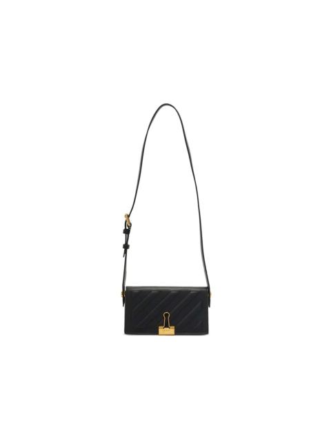 OFF-WHITE Cross 21 Shoulder Bag Black/Gold