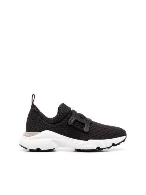 logo-patch slip-on sneakers