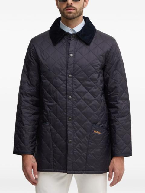 Liddesdale corduroy-collar quilted padded jacket