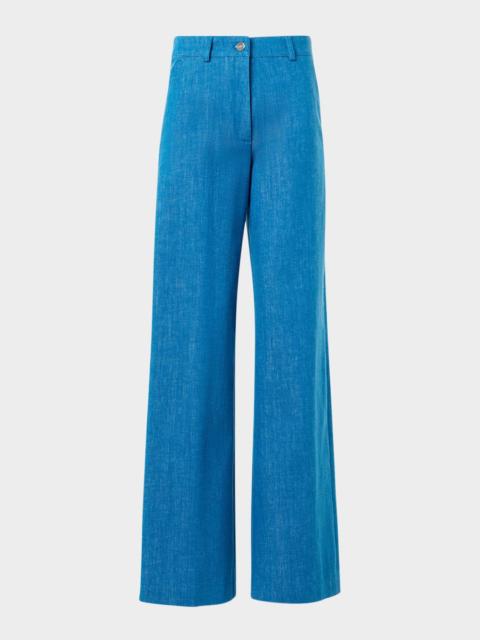 Finnian Wide-Leg Denim Pants