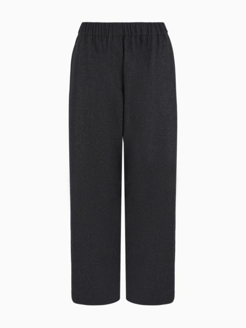 Soft wool and cashmere flannel trousers