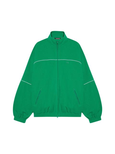 Balenciaga Double Brushed Fleece Tracksuit Jacket 'Green'