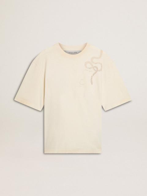 CNY worn-white relaxed fit T-shirt