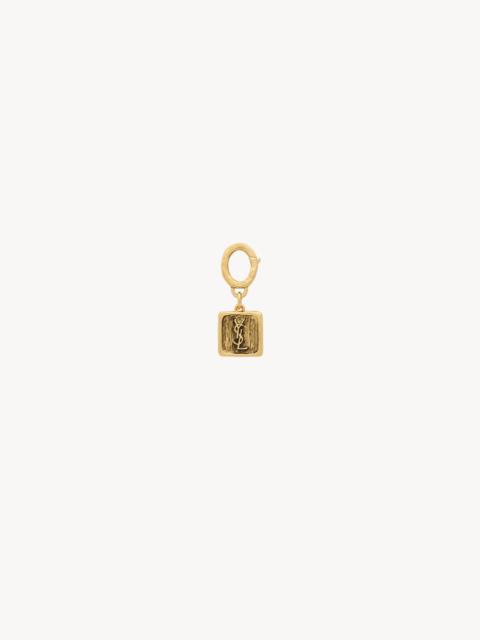 CASSANDRE SQUARE CHARM IN METAL
