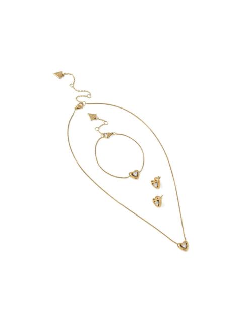 BeLoved heart-pendant necklace set