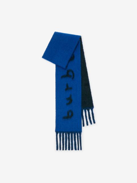 Reversible Logo Alpaca Wool Blend Scarf