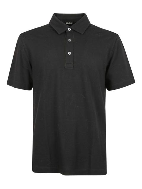 buttoned polo shirt