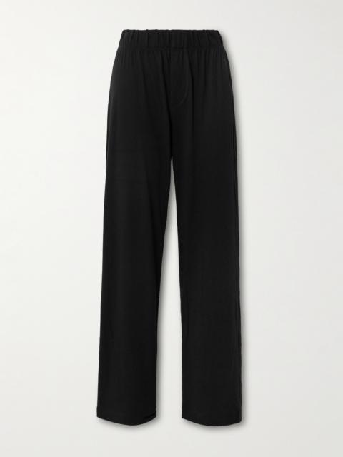 Lounge Cotton And Modal-blend Jersey Staight-leg Pants