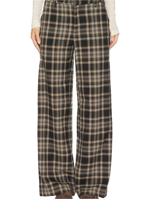 Relaxed Plaid Trouser