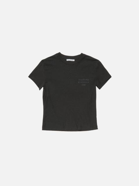 Logo t-shirt - fitted - Black