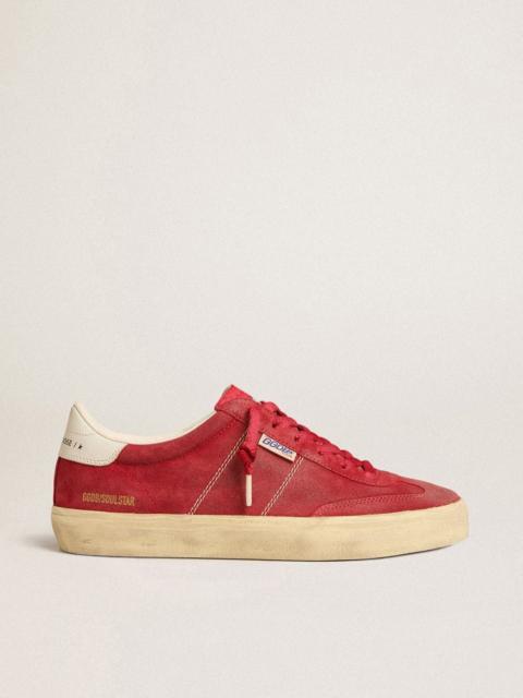 Women’s Soul Star in red suede with white leather heel tab