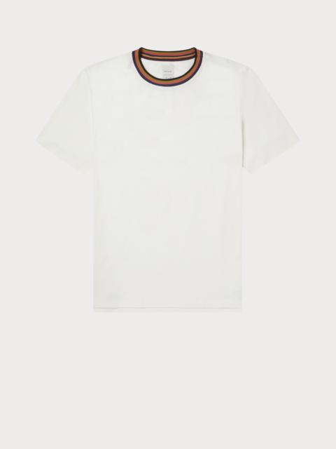 'Artist Stripe' Collar T-Shirt