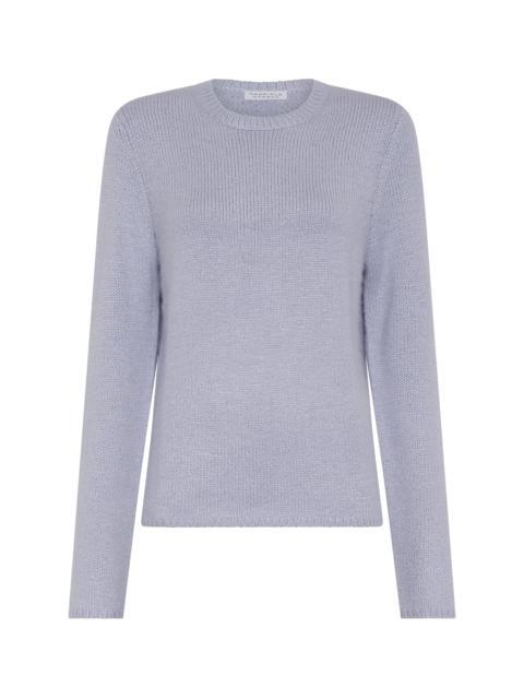 Titus Knit Sweater in Light Blue Cashmere