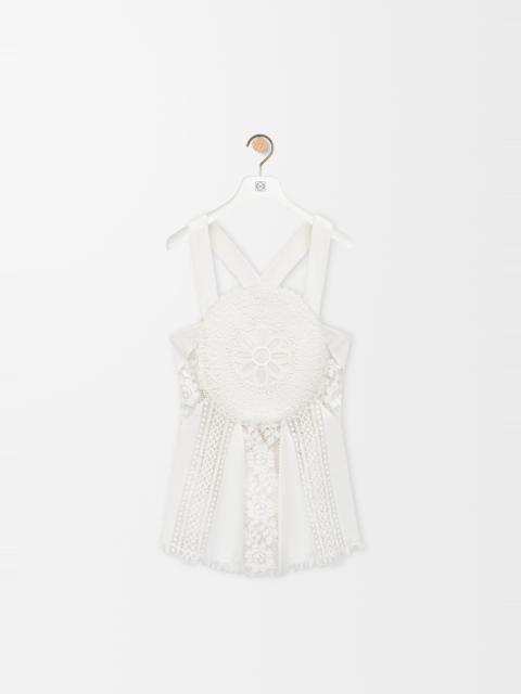 Lace top in cotton