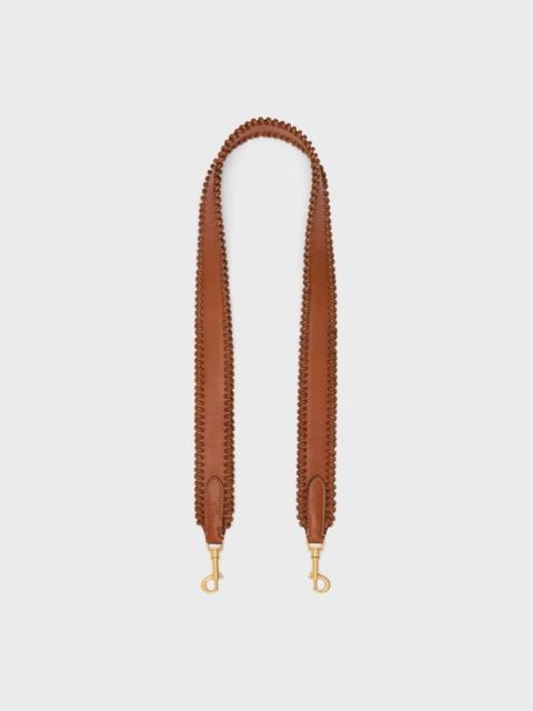 BRAIDED STRAP in NATURAL CALFSKIN with Gold Finishing