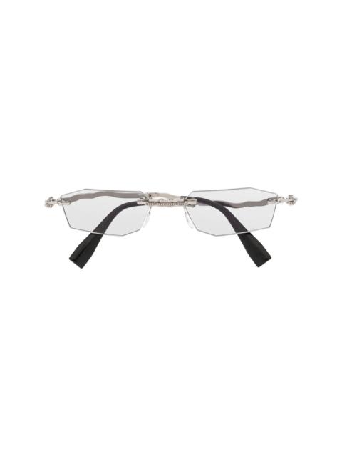 H40 rectangle-frame sunglasses
