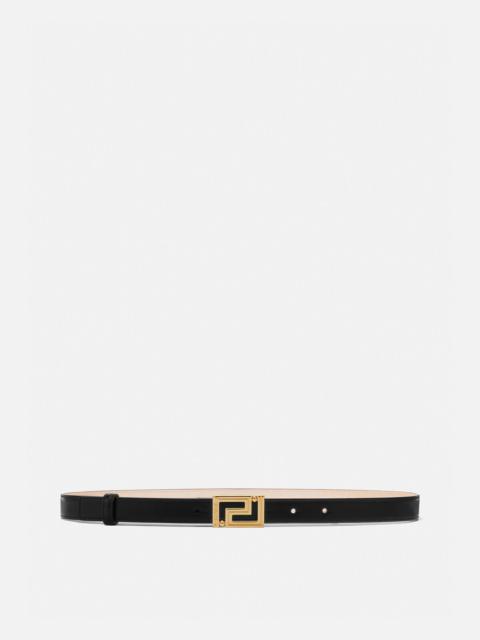 Greca Goddess Leather Belt 2 cm