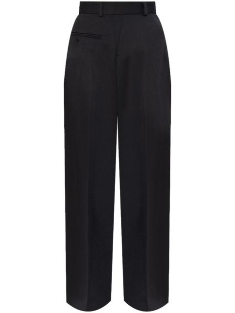 single-stitch logo tailored trousers
