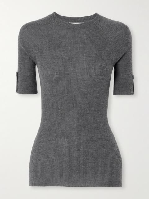 Ribbed Cashmere And Silk-blend Sweater