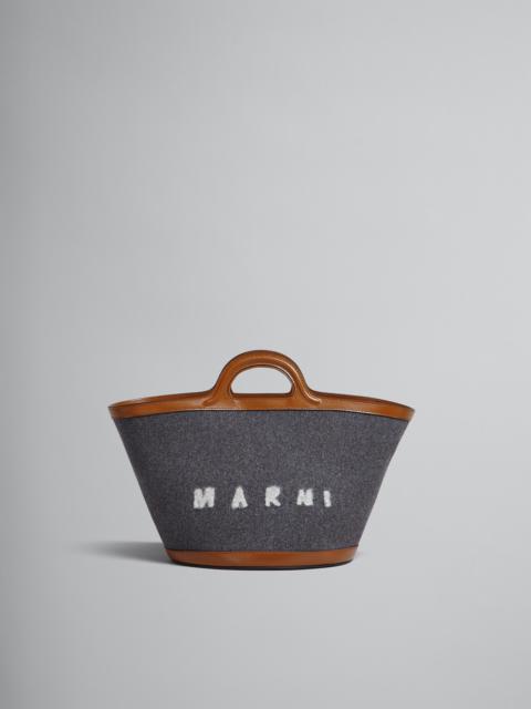 TROPICALIA SMALL BAG IN FELT AND LEATHER