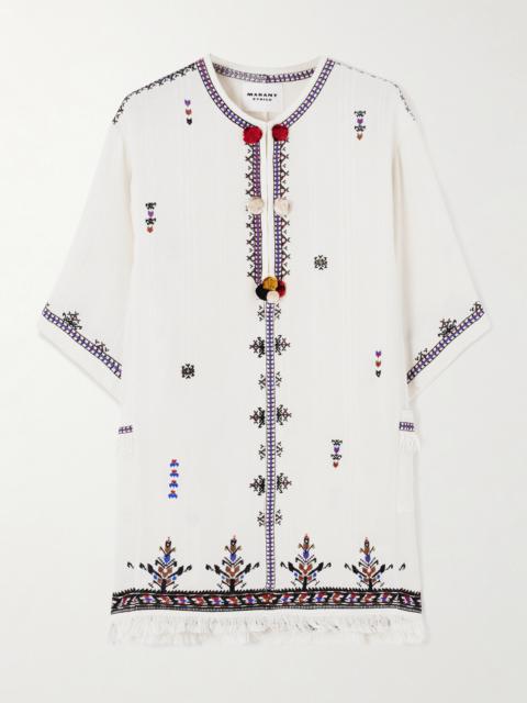 Kressy Embellished Embroidered Woven Tunic