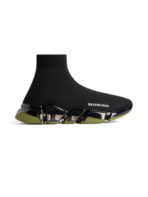 Men's Speed 2.0 Full Clear Sole Recycled Knit Sneaker in Black/khaki