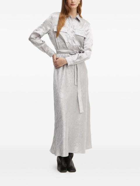 long-sleeve maxi shirt dress