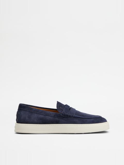 LOAFERS IN SUEDE - BLUE