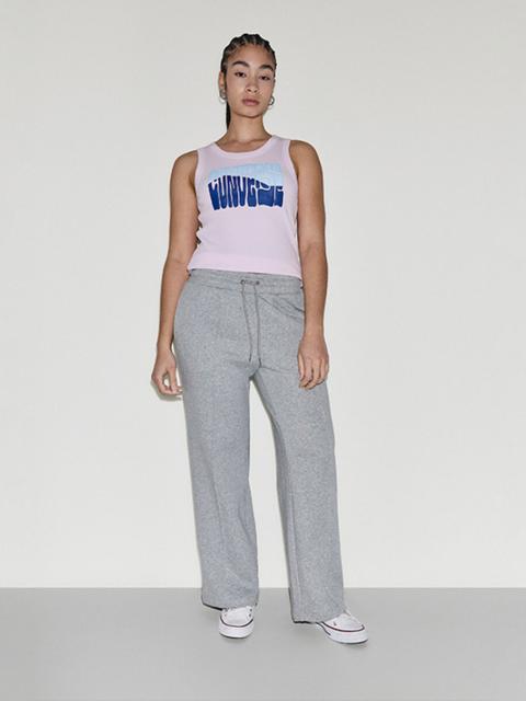 French Terry Front Seam Pants