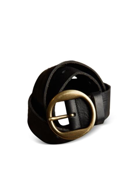 buckle calf leather belt