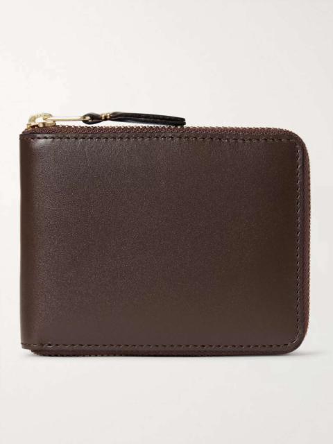 Zip-Around Leather Wallet