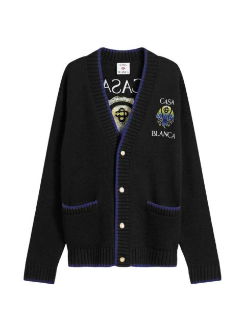 print pocket cardigan