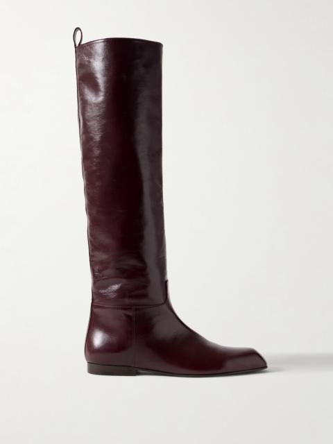 Colt Glossed-leather Knee Boots
