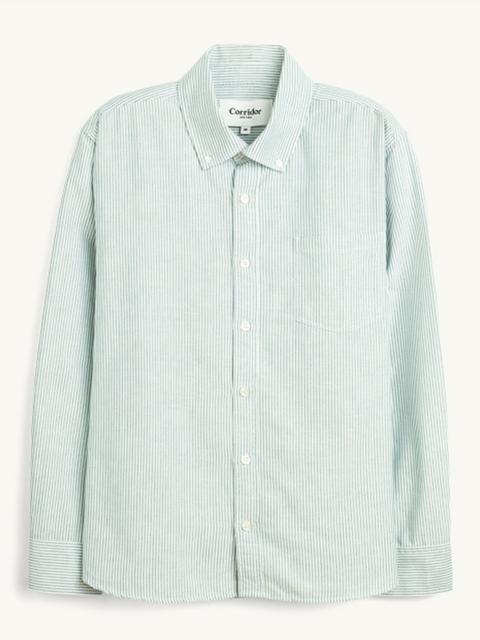 STRIPE OXFORD LS - GREEN