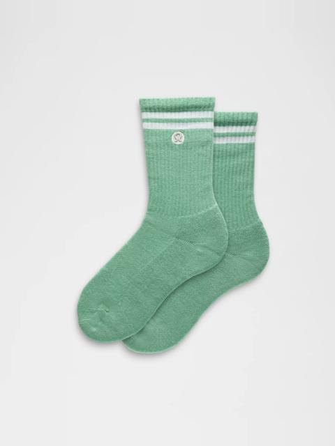 Unisex Daily Essential Crew Socks *Stripe