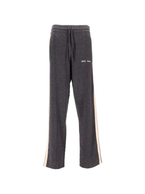 logo stripe knit trousers