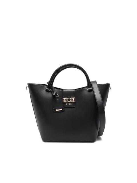 Jane logo-charm tote bag