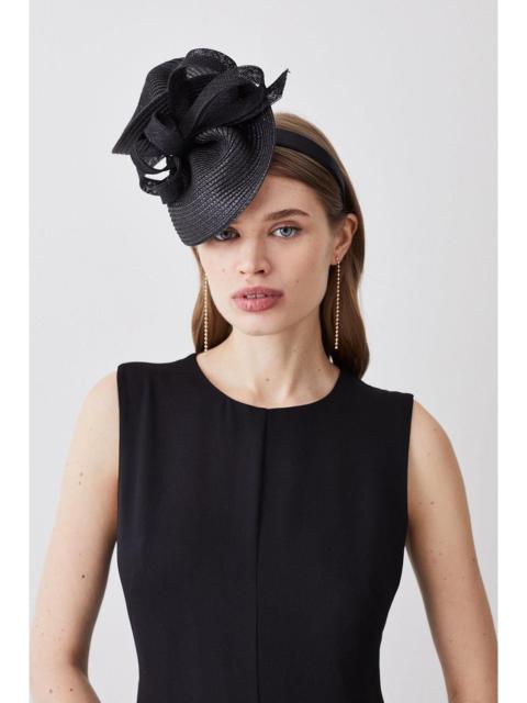 Asymmetric Bow Headband Fascinator