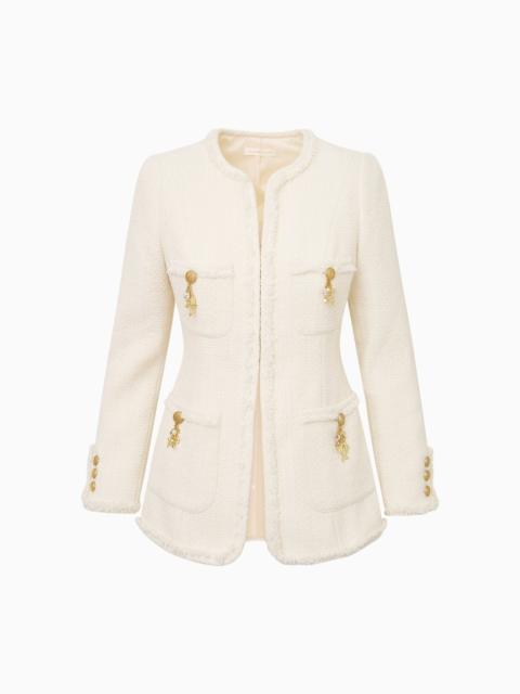 Adrina Tweed Embellished Jacket