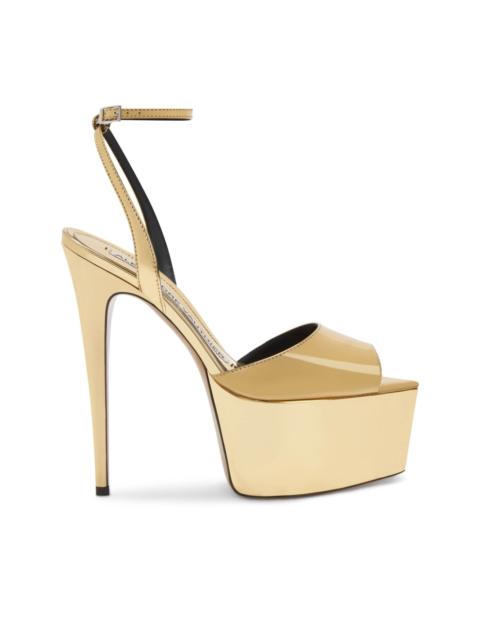 116mm metallic finish sandals