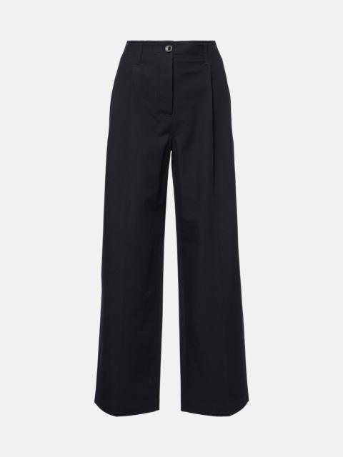 Mid-rise cotton twill chinos